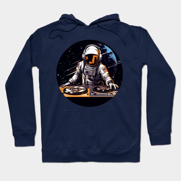 Dj Astronaut Hoodie by OscarVanHendrix